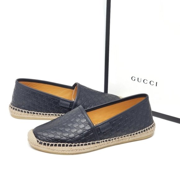 Gucci Shoes - Gucci Guccissima Black Espadrille Size 6.5 New